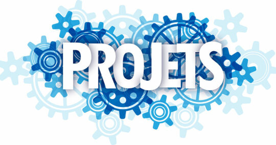 Image avec roue denté écrit projets