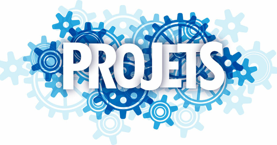 Image avec roue denté écrit projets